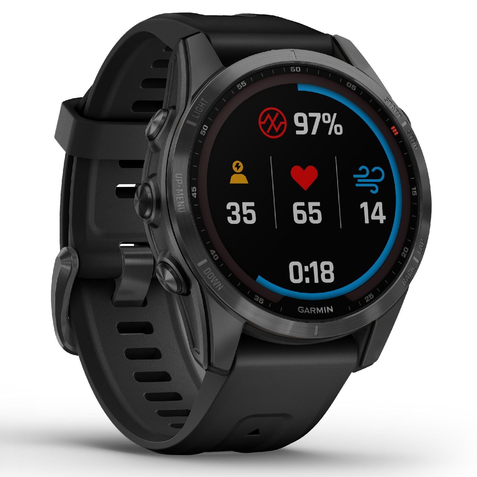 Orologio GPS Garmin Fenix 7S Solar Edition unisex 010-02539-13-2