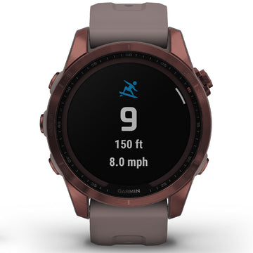 Orologio GPS Garmin Fenix 7S Sapphire Solar Edition unisex 010-02539-29-1