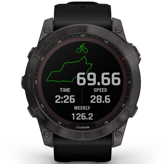 Orologio GPS Garmin Fenix 7X Sapphire Solar Edition da uomo 010-02541-11-1