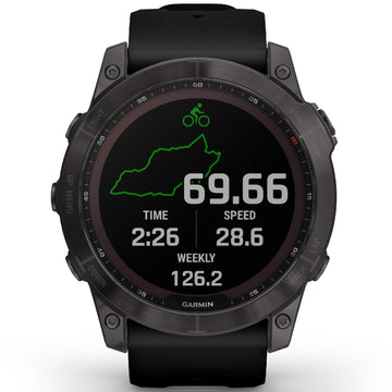 Orologio GPS Garmin Fenix 7X Sapphire Solar Edition da uomo 010-02541-11-1