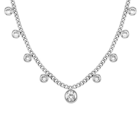 Nomination Collar Colección Allure para mujer en Acero con 2 Cristal Rojos. Longitud 45, adaptable a 54 cm. Made in Italy