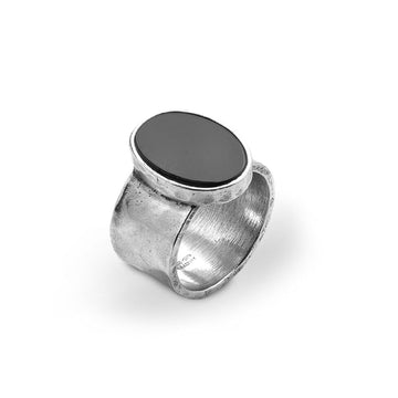 Anello Giovanni Raspini Jack Ovale Onice da uomo 10357-1