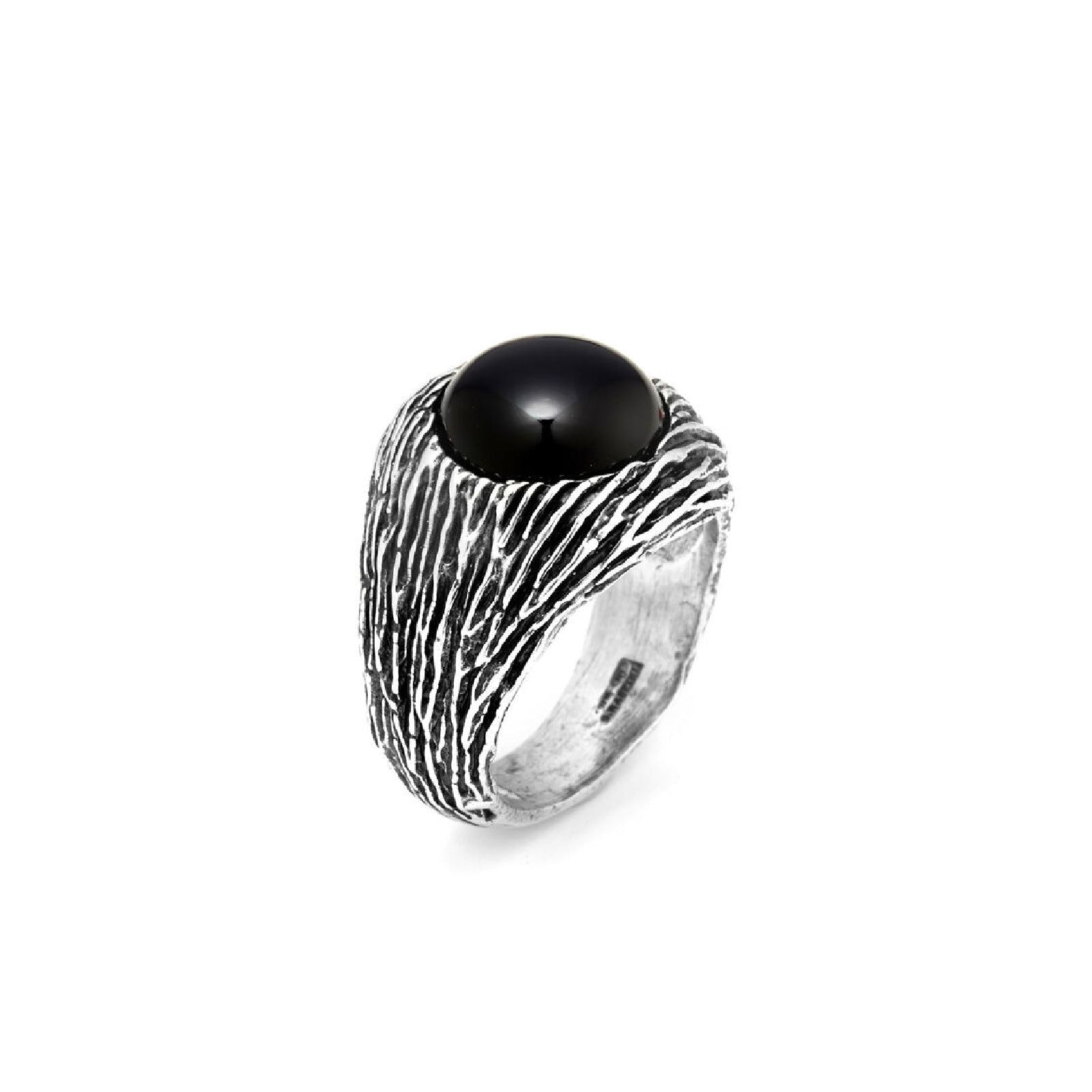 Anello Giovanni Raspini Graffiato Onice da uomo 11314-1