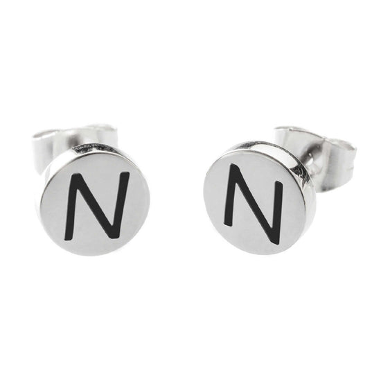 Orecchini A Cerchio In Acciaio Inox Con Struttura A Coste - Regalo Idea Per Lei - Colore Argento, Misura 1,5 Cm