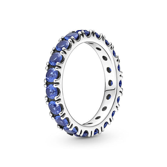 Anello Fascia Scintillante Blu 190050C02-1