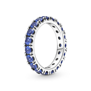 Anello Fascia Scintillante Blu 190050C02-1