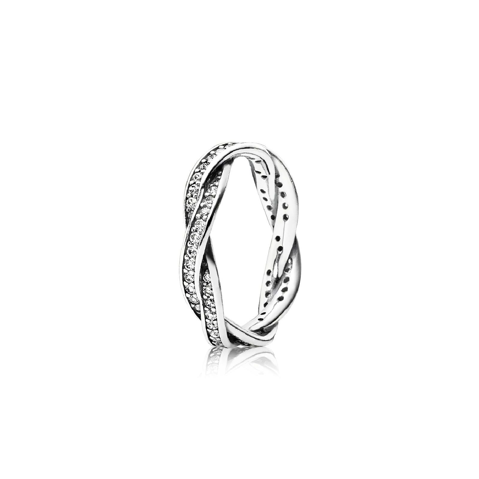 Anello Linee intrecciate scintillante 190892CZ-1
