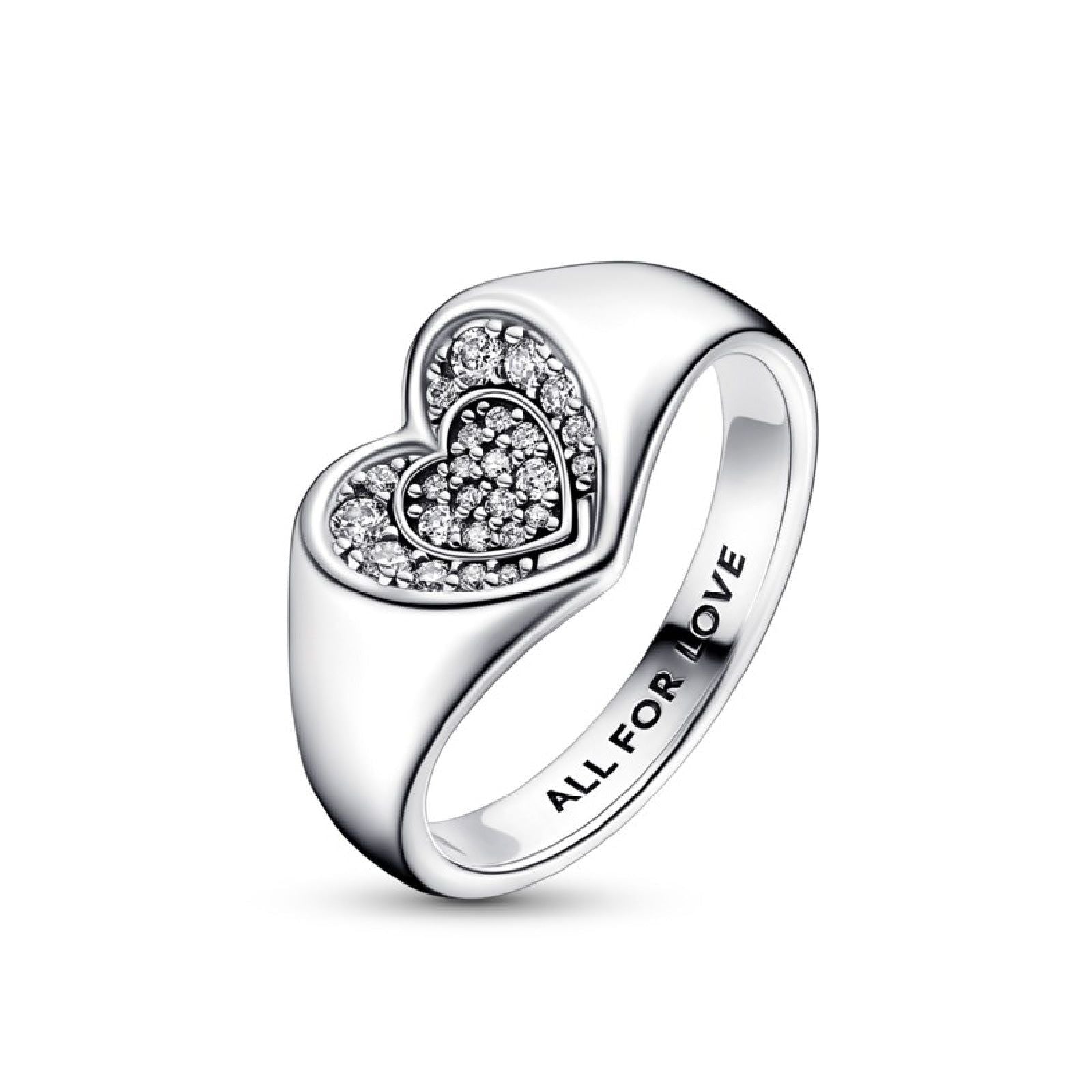 Anello Cuore Pavé Sigillo 192491C01-3