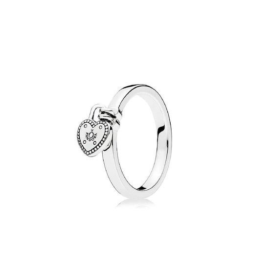 Anello con lucchetto a forma di cuore 196571-1