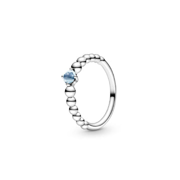 Anello azzurro acqua decorato con sfere 198867C01-1