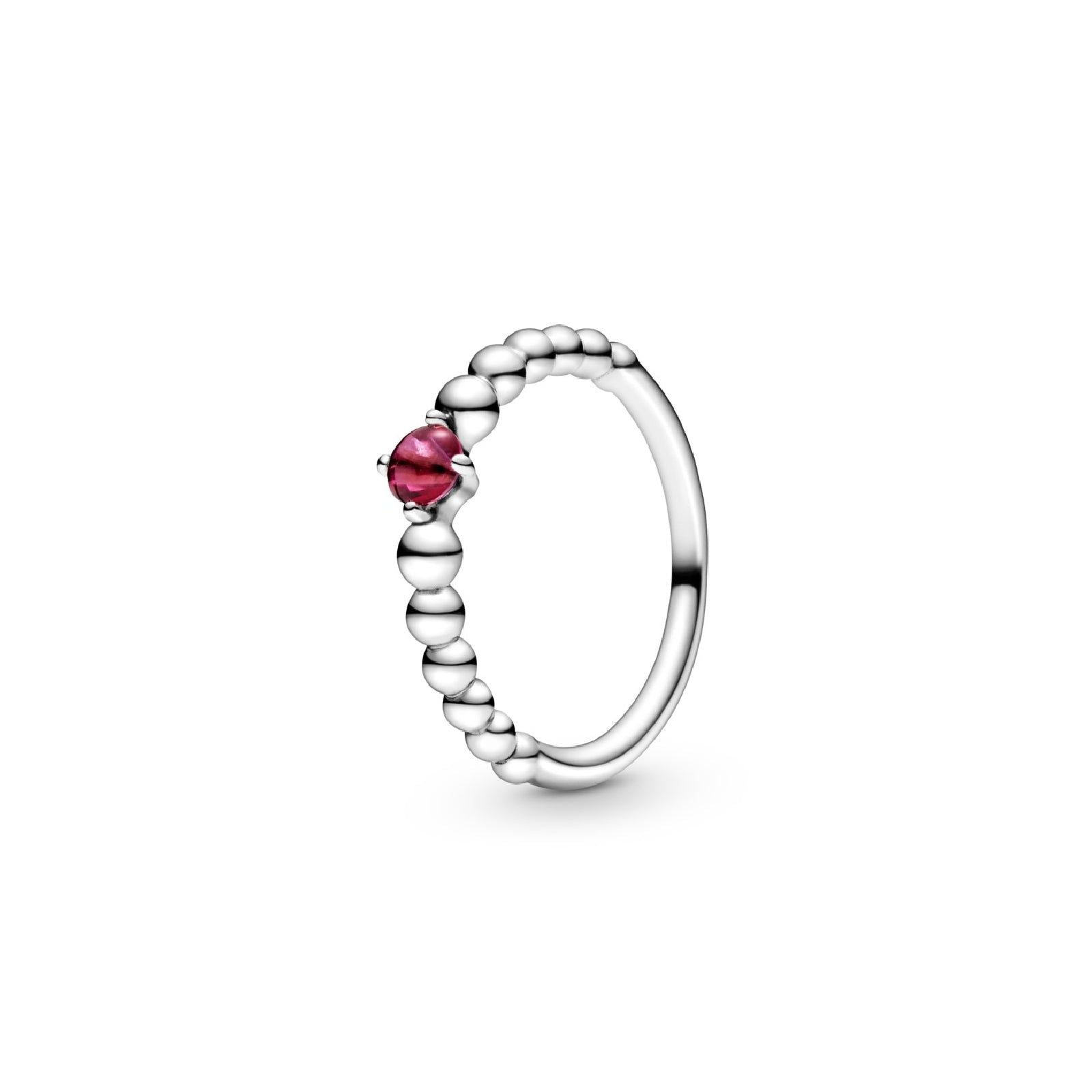 Anello rosso fuoco decorato con sfere 198867C02-1