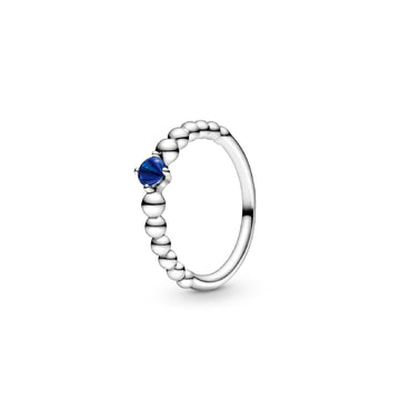 Anello blu mare decorato con sfere 198867C12-1