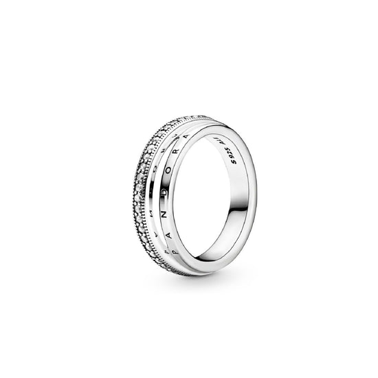 Anello con pavé a tripla fascia 199040C01-1