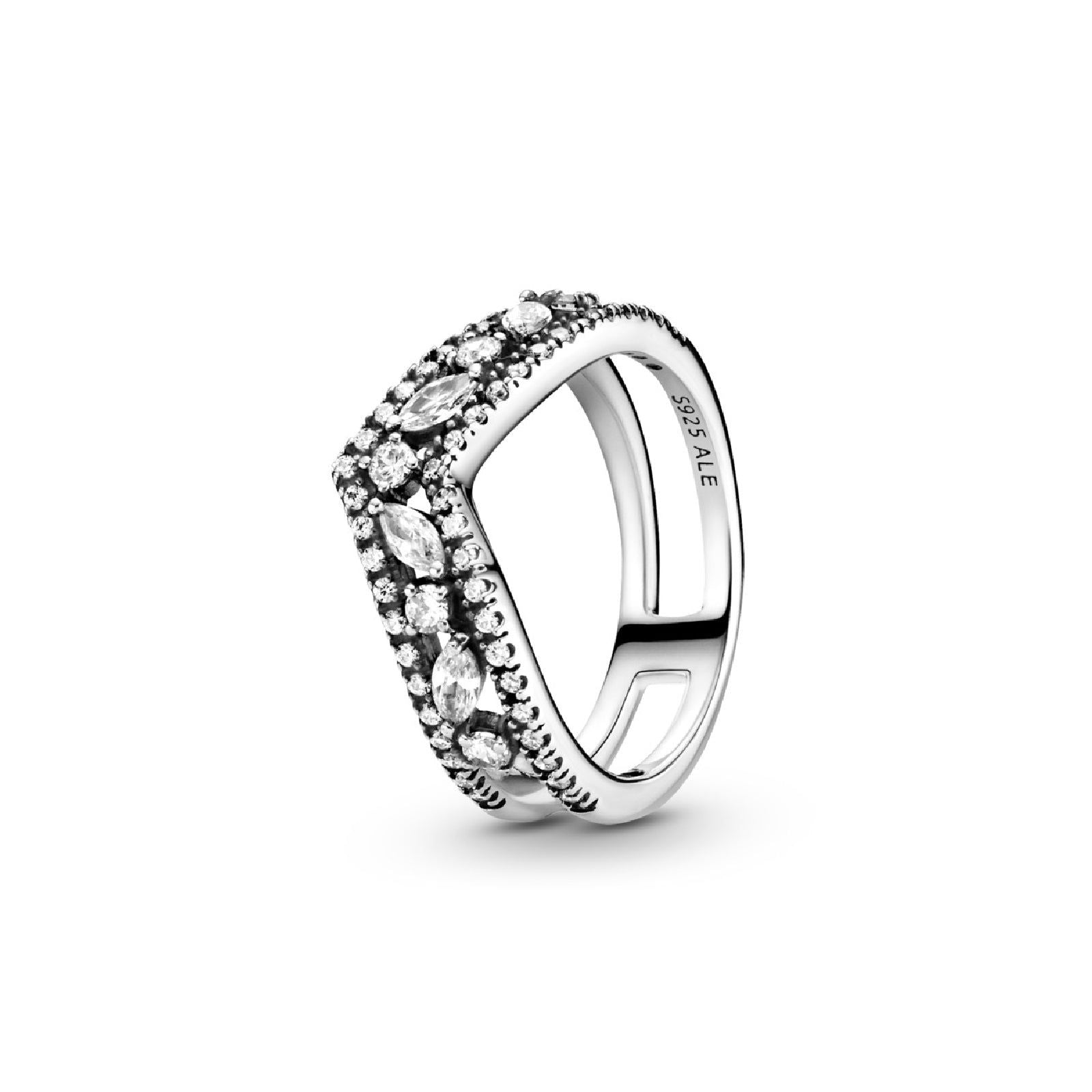 Anello chevron doppio taglio marquise scintillante 199095C01-1
