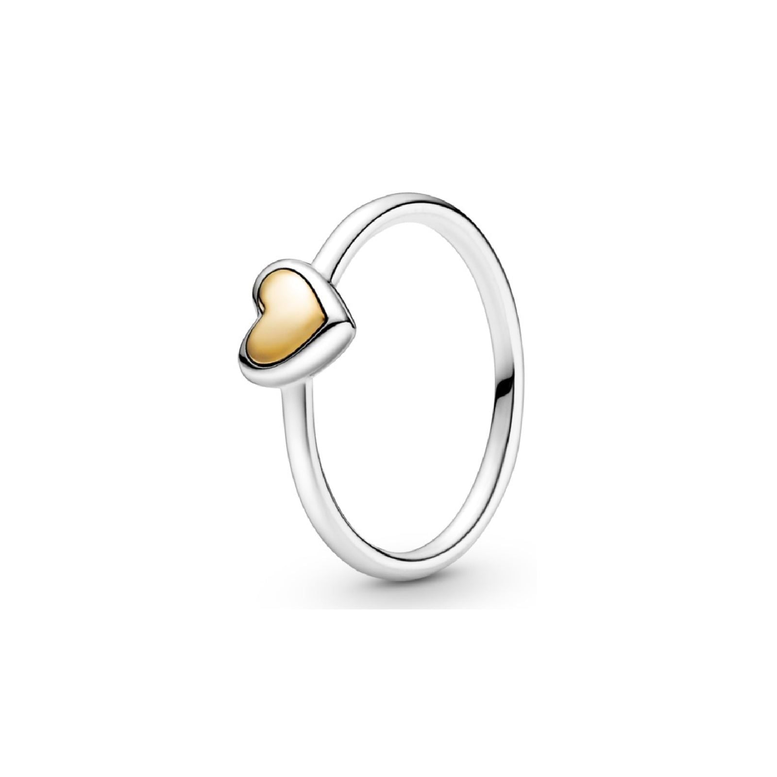Anello con cuore dorato a cupola 199396C00-1