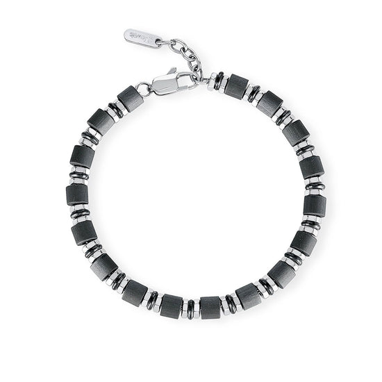 Bracciale 2Jewels Black Fiber da uomo 231931-1