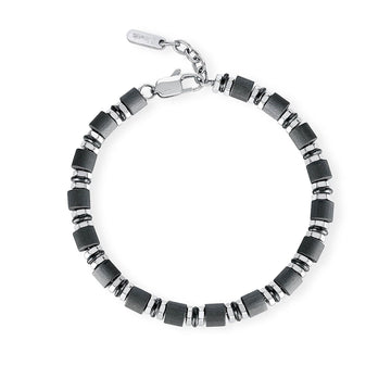 Bracciale 2Jewels Black Fiber da uomo 231931-1