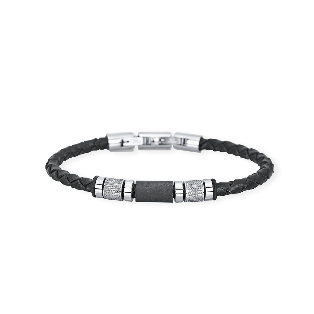 Bracciale 2Jewels Black Fiber da uomo