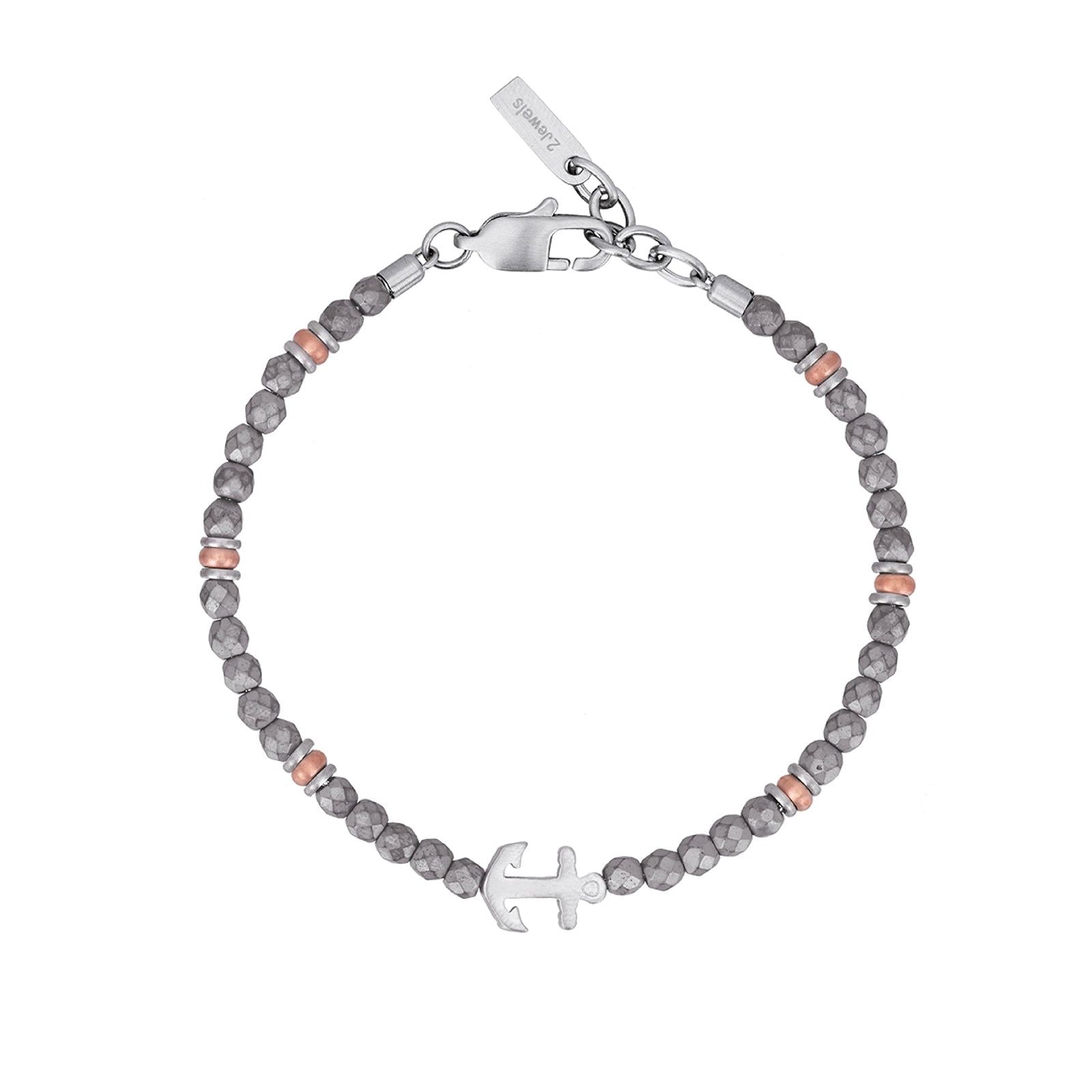 Bracciale 2Jewels Hematite da uomo 231963-1