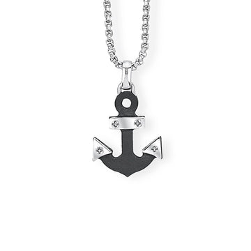 Collana 2Jewels Black Fiber da uomo 251576-1