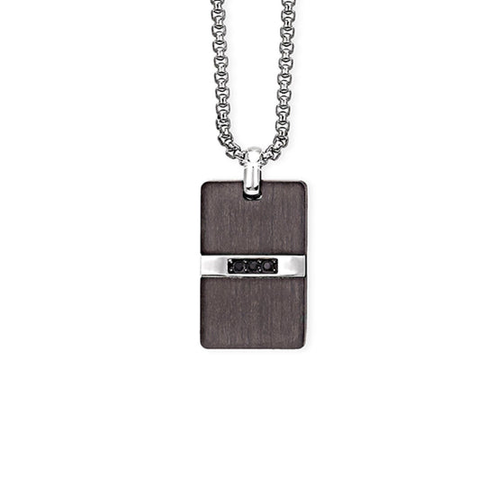 Collana 2Jewels Black Fiber da uomo 251628-1