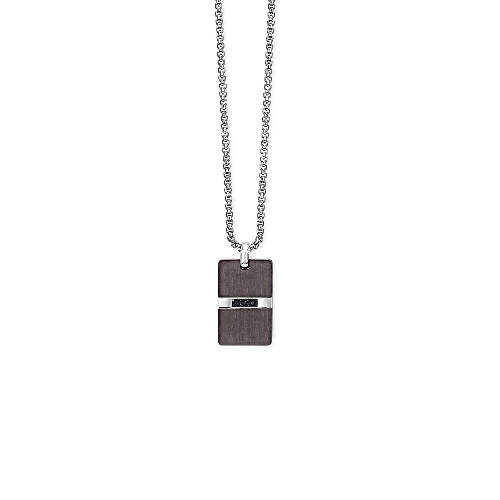 Collana 2Jewels Black Fiber da uomo 251628-2
