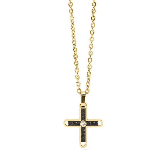Collana 2Jewels Black Star da uomo 251848-1