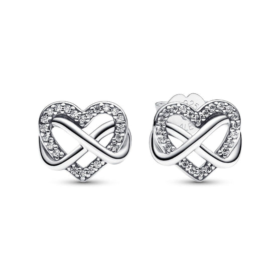 Orecchini Cuore Infinito Pietre Luminose 292667C01-1