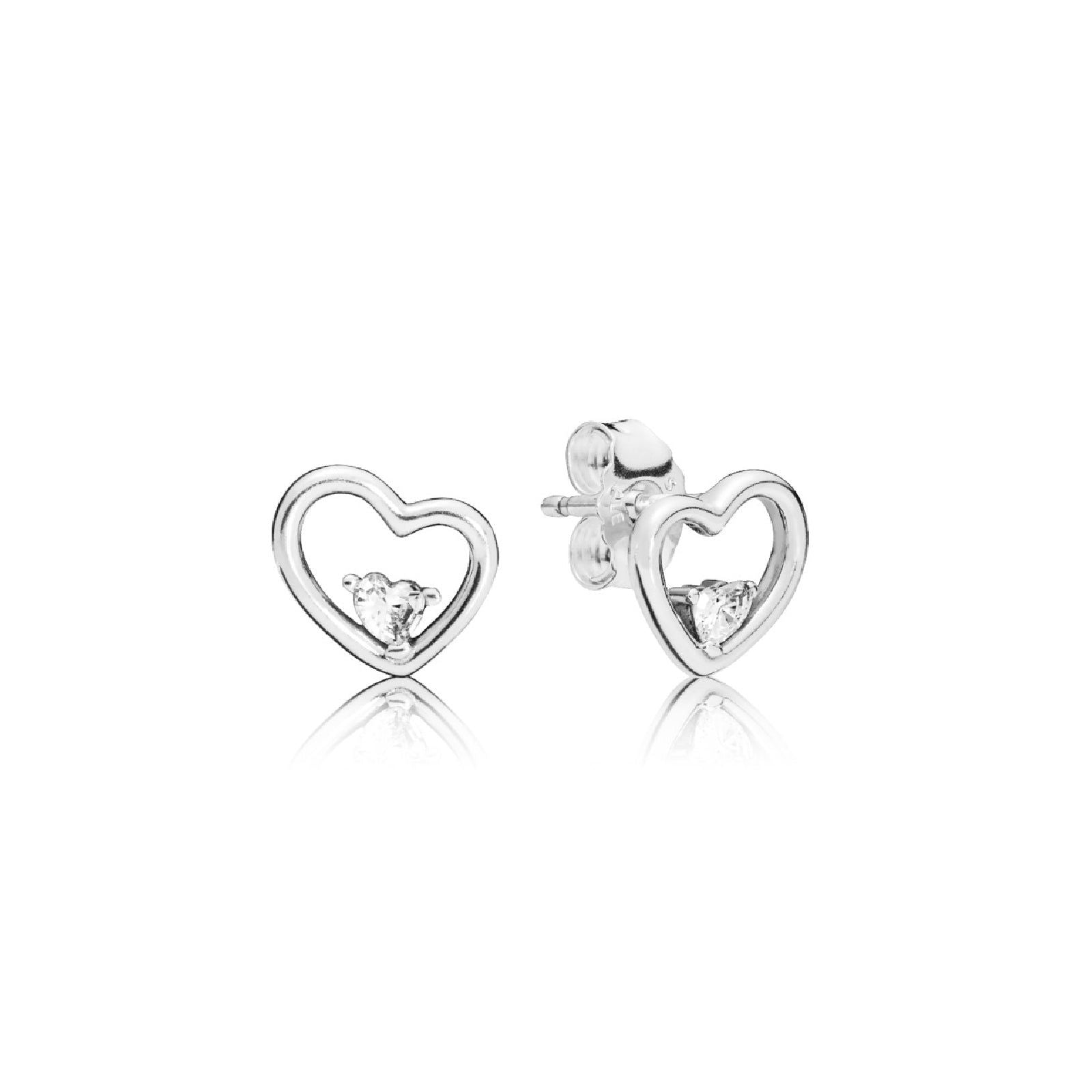 Orecchini a lobo Cuore asimmetrico 297813CZ-1