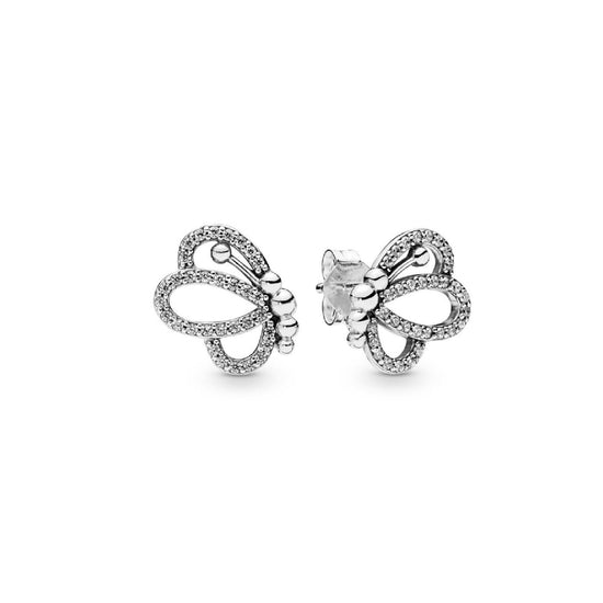 Orecchini a lobo Farfalla openwork scintillante 297912CZ-1