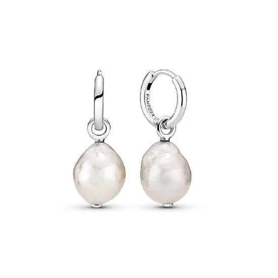 Orecchini a cerchio barocchi con perle coltivate d’acqua dolce 299426C01-1