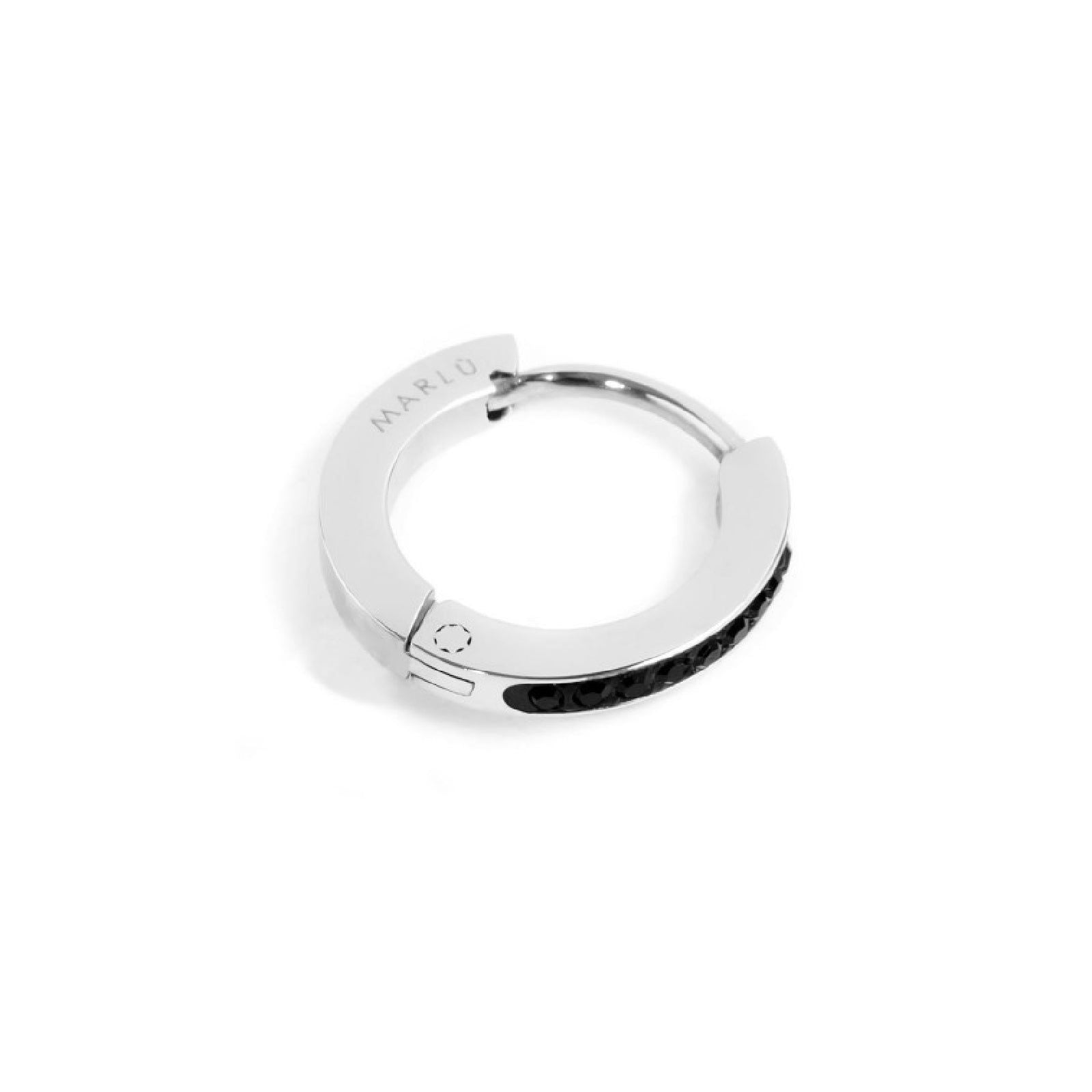 DESIGN - Orecchini A Cerchio In Argento Sterling Con Design Con Stelle In Cristallo DESIGN - Orecchini A Cerchio In Argento Sterling Con Design Con Stelle In Cristallo