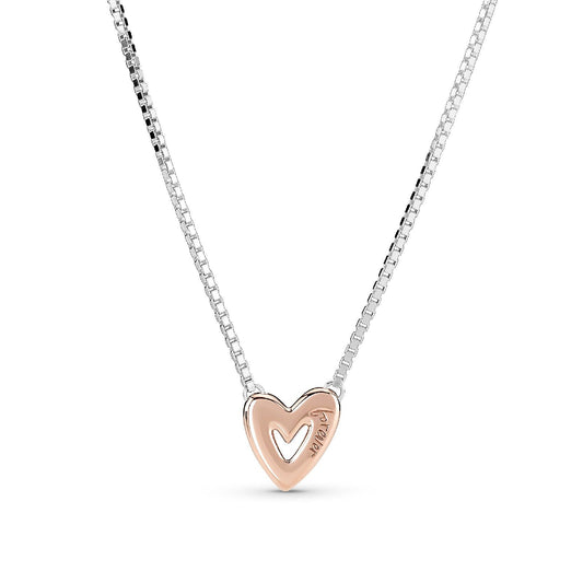 Collana Cuore Asimmetrico 380089C01-45-2