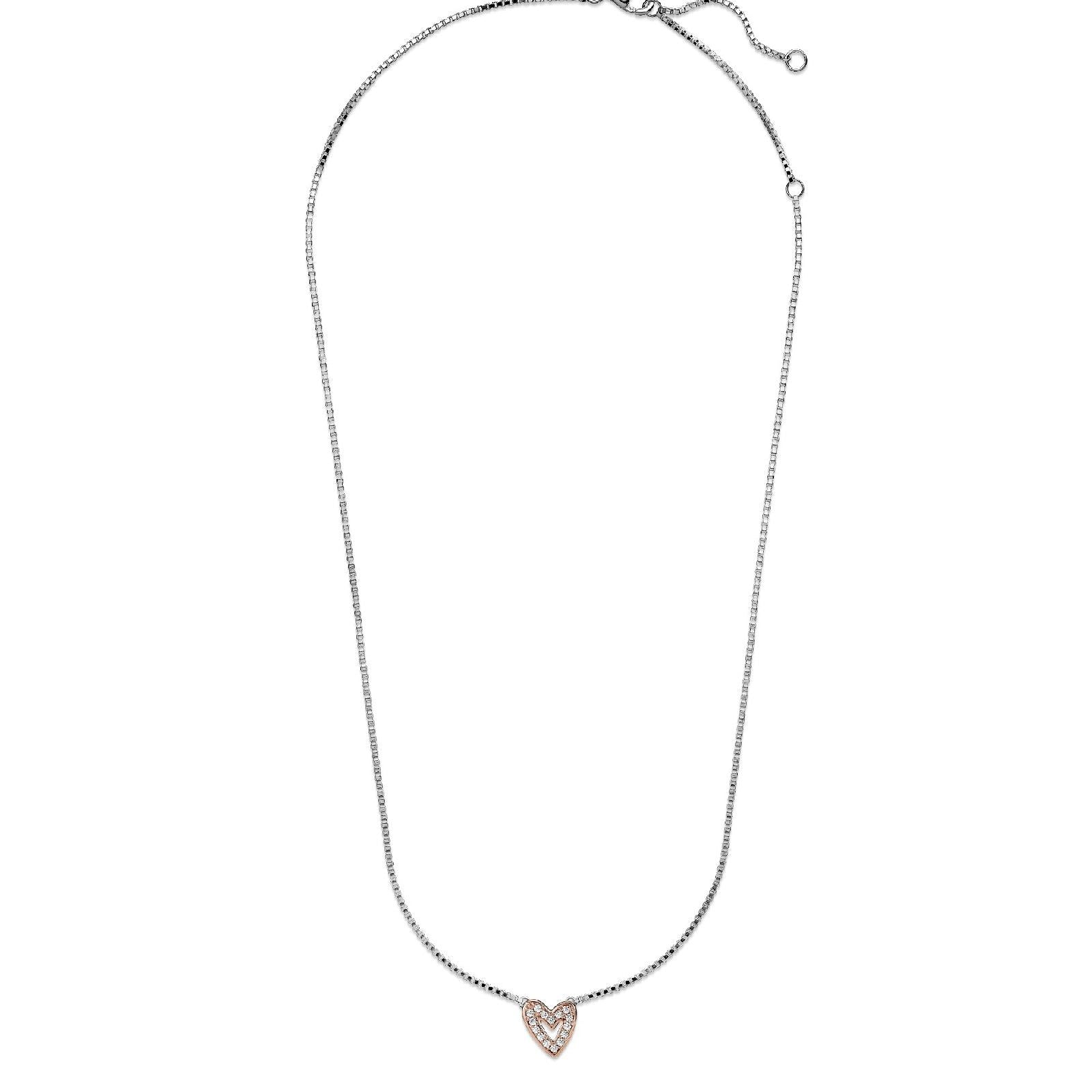 Collana Cuore Asimmetrico 380089C01-45-4