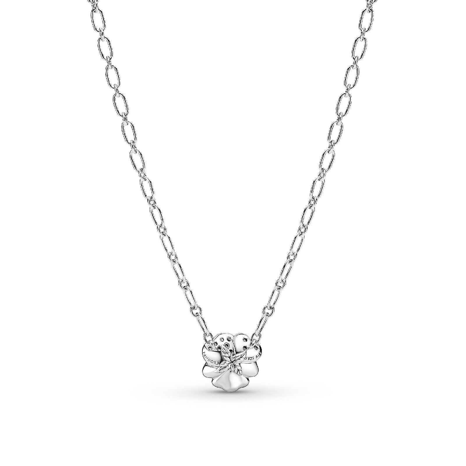 Collana Pendente Viola del Pensiero Blu Luminosa 390770C01-2
