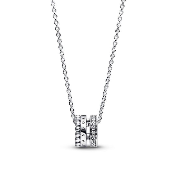 Collana con Logo, Pavé e Sfere 392311C01-1