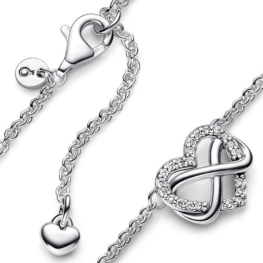 Collana Cuore Infinito Pietre Luminose 392666C01-50-2