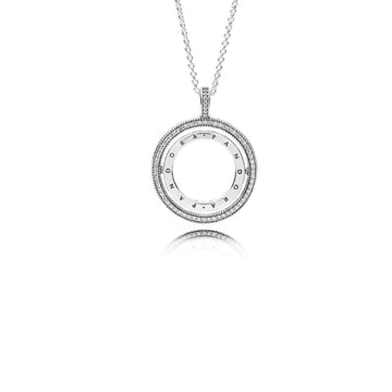 Collana Cerchio con logo Pandora 397410CZ-60-1