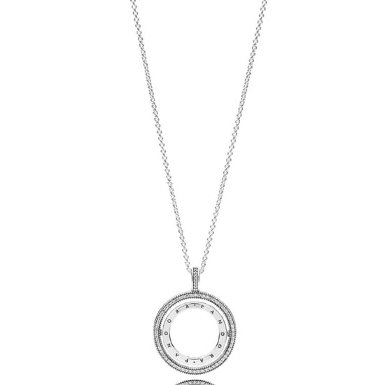 Collana Cerchio con logo Pandora 397410CZ-60-2