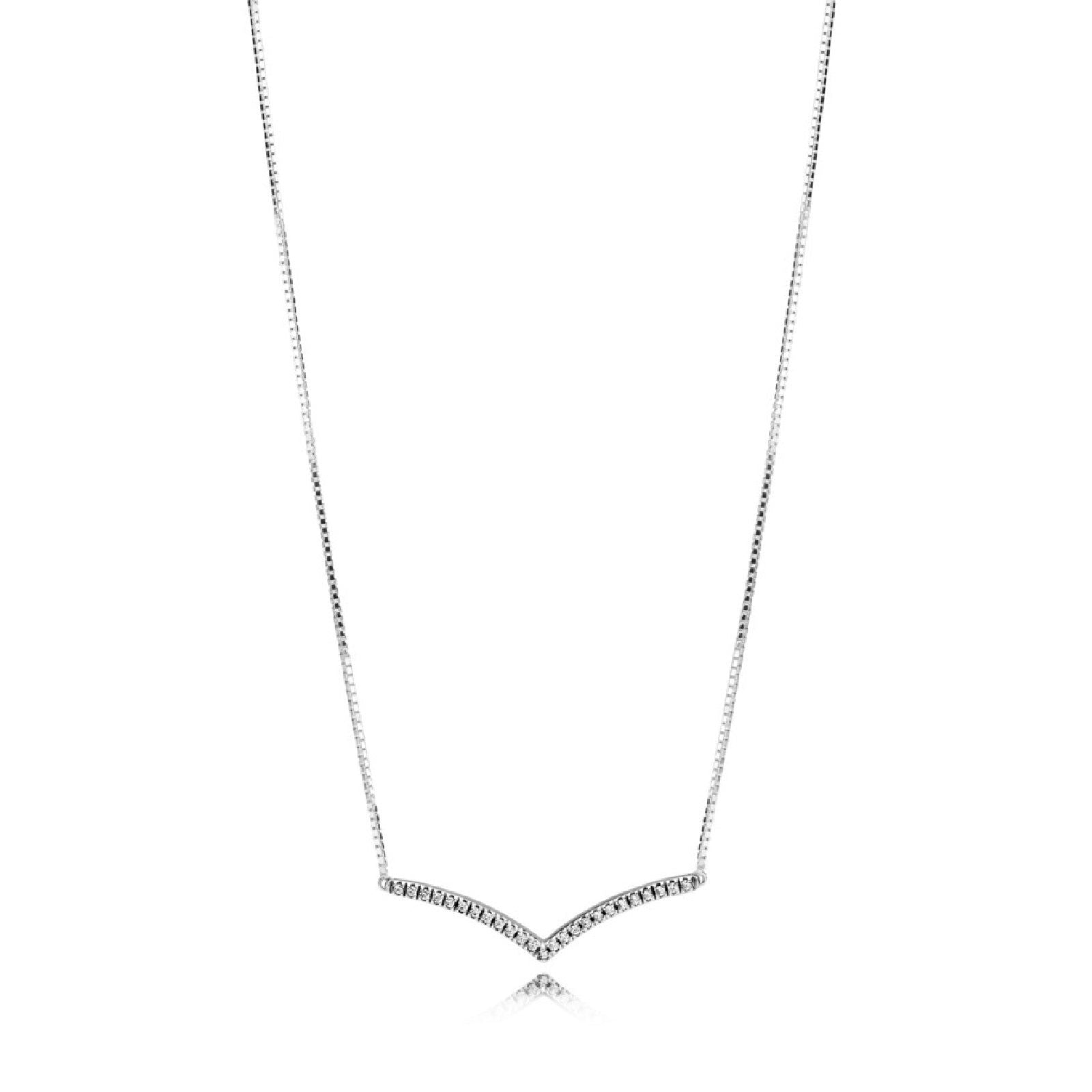 Collana chevron scintillante 397802CZ-45-2