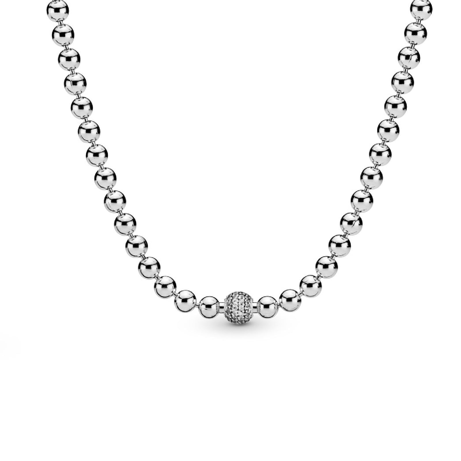 Collana Sfere Luminose e Pavè Purely Pandora 398565C01-45-1