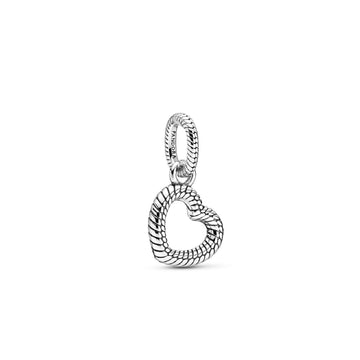 Pendente a cuore aperto con maglia snake 399094C00-1