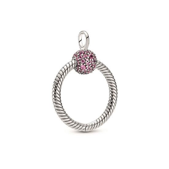Pendente Pandora O piccolo rosa con pavé Pandora Moments 399097C02-1