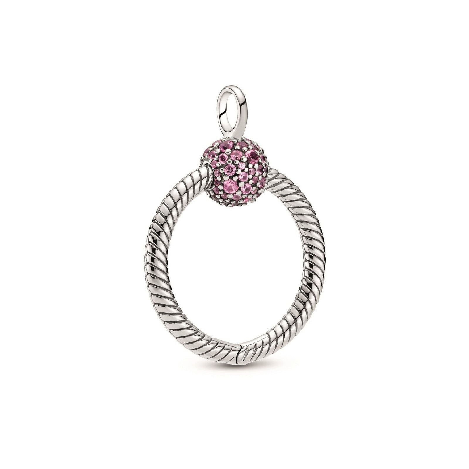 Pendente Pandora O piccolo rosa con pavé Pandora Moments 399097C02-1