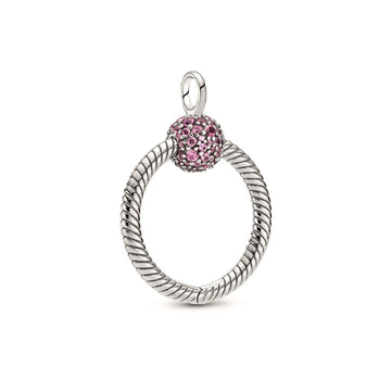 Pendente Pandora O piccolo rosa con pavé Pandora Moments 399097C02-1