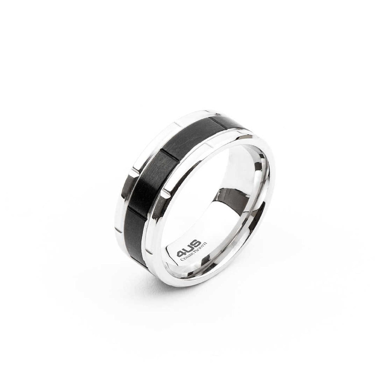 Anello 4US Cesare Paciotti Black Ring da uomo 4UAN4106-1