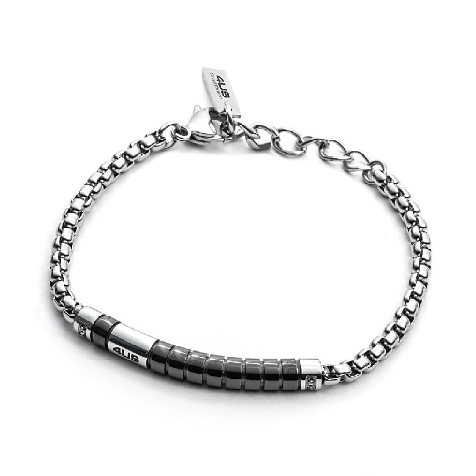 Bracciale 4US Cesare Paciotti Black Viper da uomo 4UBR2059-1