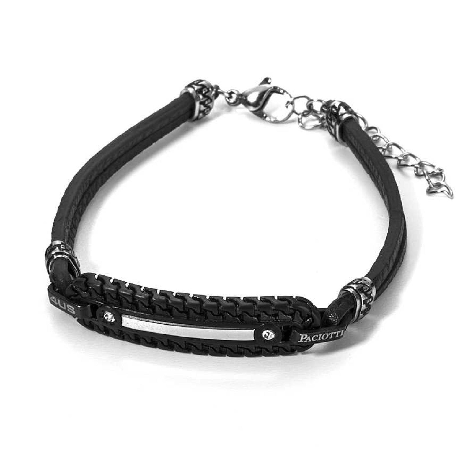 Bracciale 4US Cesare Paciotti White Point da uomo 4UBR2853-1