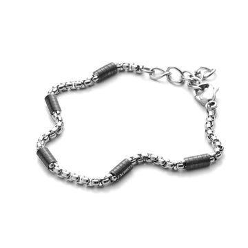 Bracciale 4US Cesare Paciotti Black Cylinder da uomo 4UBR3492-1