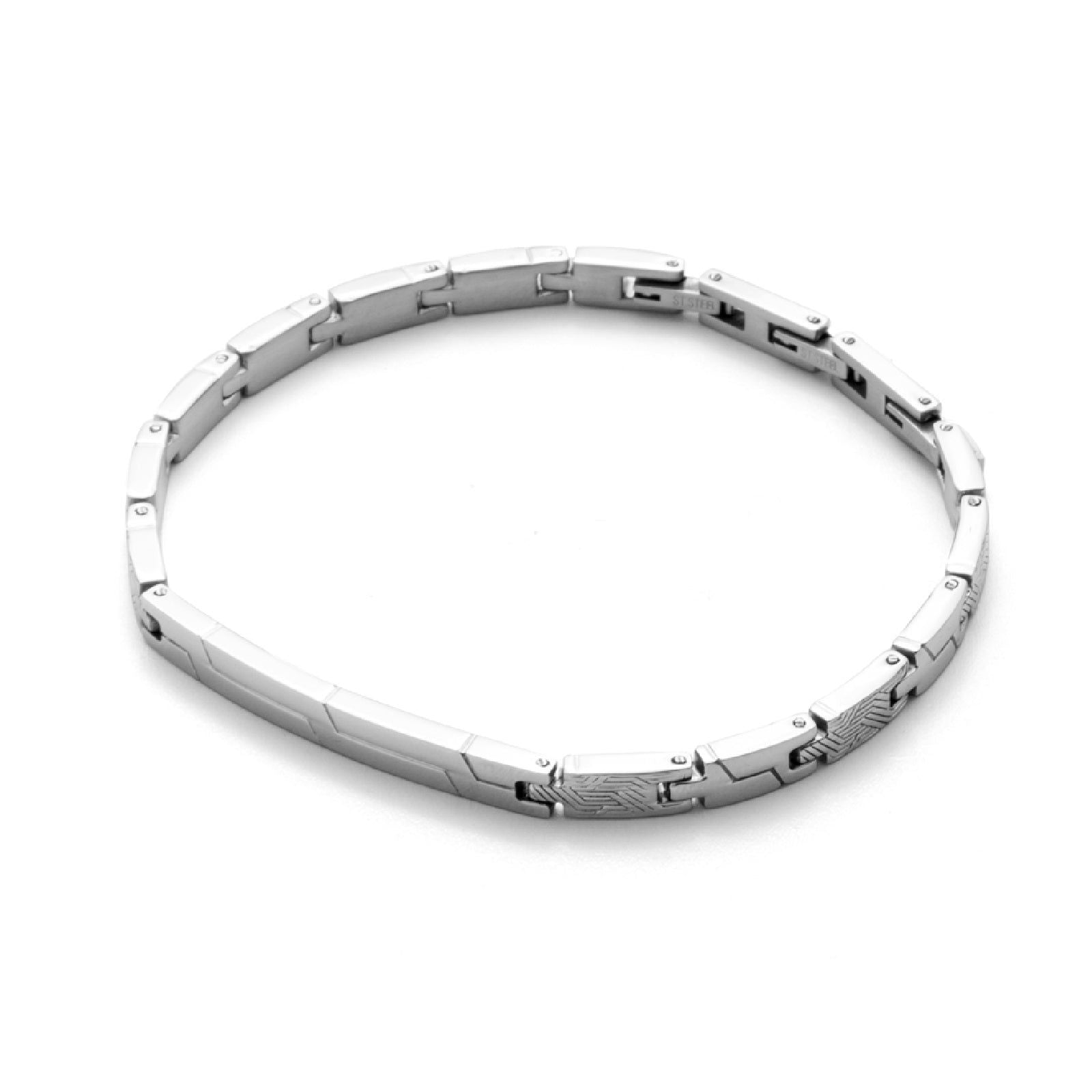 Bracciale 4US Cesare Paciotti Steel Texture da uomo 4UBR3514-1